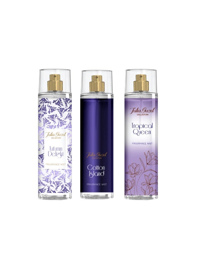 Julia Guzel Body Mist Set (3 Pieces) - 250 ml