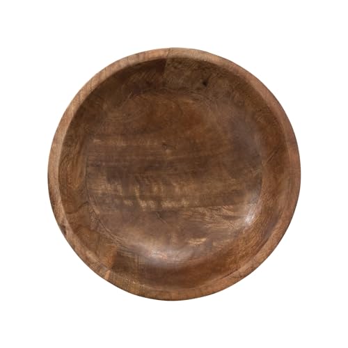 Bloomingville Mango Wood Footed Bowl, Walnut Finish - Image 4
