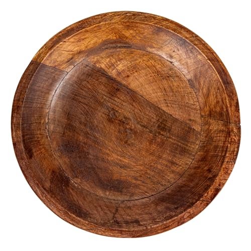 Bloomingville Mango Wood Footed Bowl, Walnut Finish - Image 5