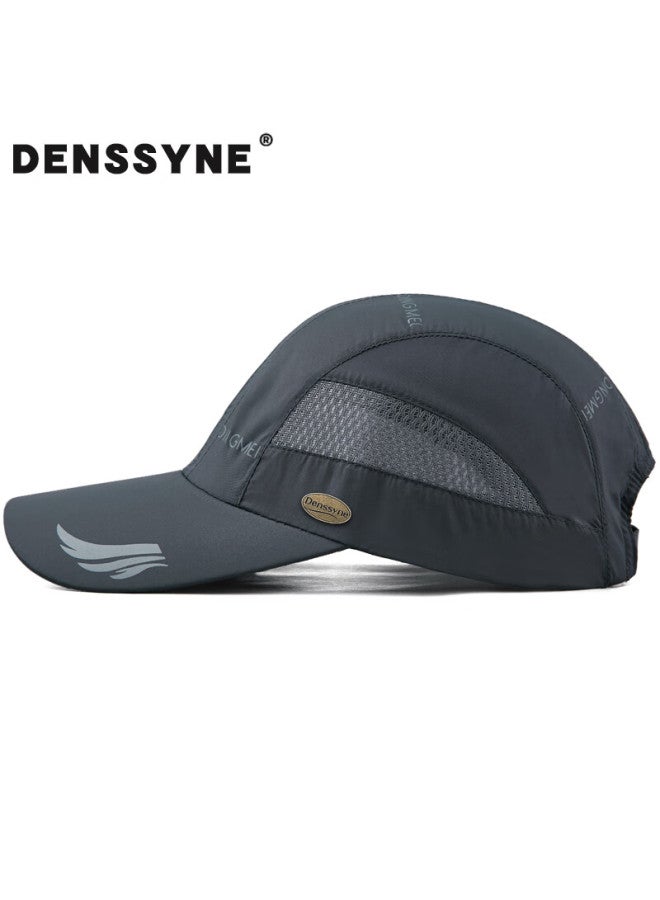 Denssyne Quick Dry Mesh Baseball Cap For Men, Summer Sun Hat For Marathon Running Sports, Breathable And Sun Protection - Image 2
