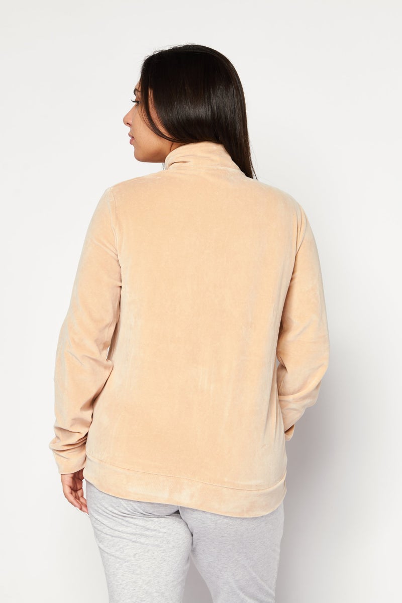 Champion سويت شيرت رياضي للنساء، لياقة، خوخي - Image 2