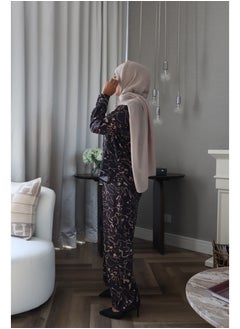 Jimmy Le Bond Chic Waves Matching Set – Premium Modest Wear (Brown Luxe)  - Image 2