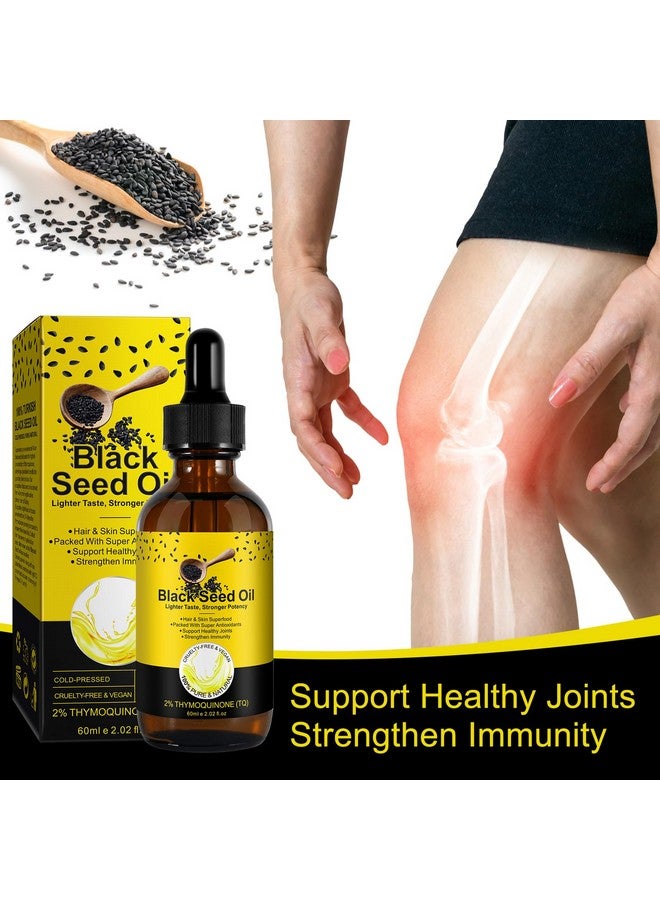 Generic Black Seed Oil Organic Cold Pressed Organic Black Seed Oil 100% Pure And Natural Liquid, Enriched With High Tq & Dynamic Harmony Of Omegas 3 6 9 For Dry Damaged Hair Growth Skin Care Nourishment  - Image 4