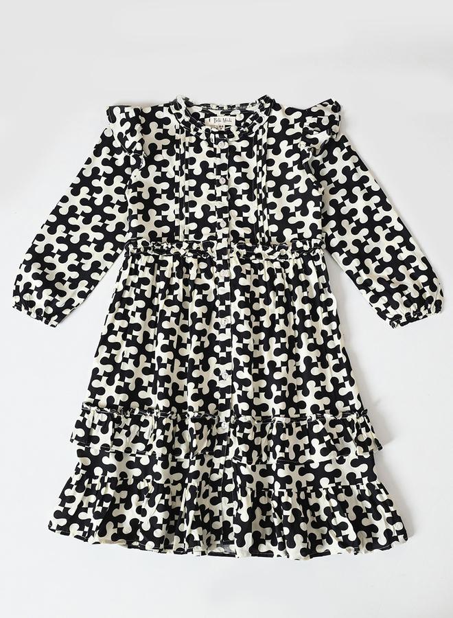 بيلا مودا فستان مكشكش مطبوع - Image 2