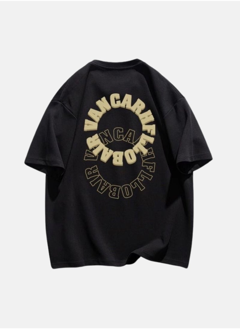 Thirty-One VANOARHFL Printed Black Unisex Oversized T-shirt  - Image 2