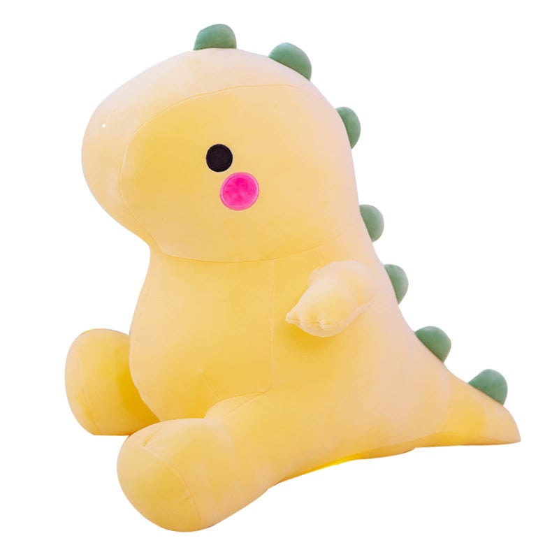 DUANMUL Plush Dinosaur Toy - 8in Stuffed Animal for Kids, Cute & Soft Dino Doll Gift (Yellow) - Image 1