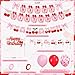 K KUMEED Cherry Birthday DecorationsCute Happy Birthday Cherry and Bow BannerSummer Fruit Cherries Party Supplies Cake Topper Latex Balloons for Birthday Party Decorations - Image 4