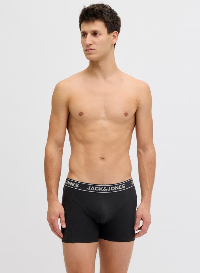 جاك اند جونز حزمة من 3 سراويل داخلية بخصر مطبع - Image 5