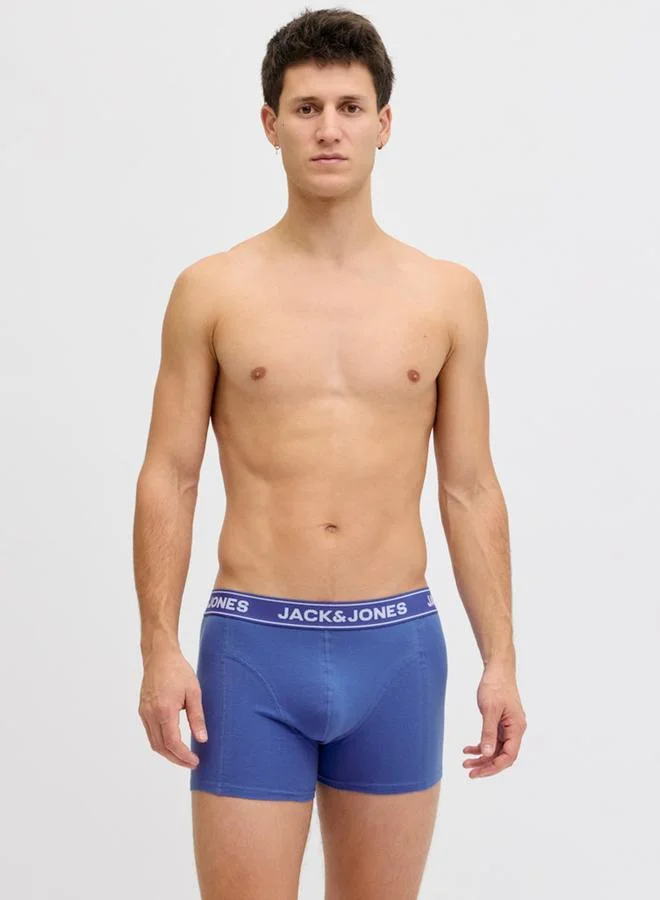 JACK & JONES Pack of 3 - Printed Waistband Trunks