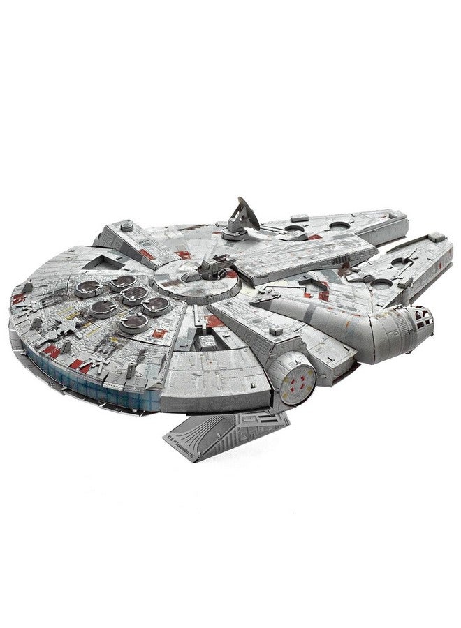Metal Earth Metal Earth Premium Series Star Wars Millennium Falcon Color 3D Metal Model Kit Fascinations - Image 4