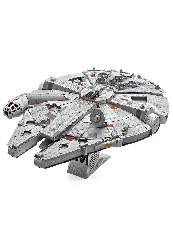 Metal Earth Metal Earth Premium Series Star Wars Millennium Falcon Color 3D Metal Model Kit Fascinations - Image 1