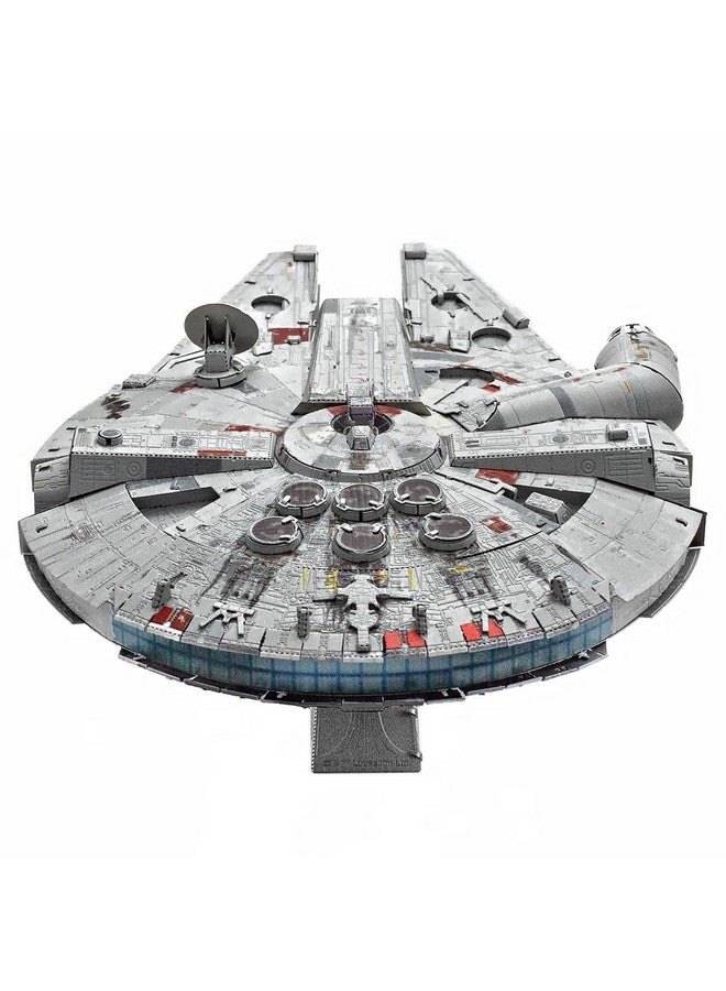 Metal Earth Metal Earth Premium Series Star Wars Millennium Falcon Color 3D Metal Model Kit Fascinations - Image 3