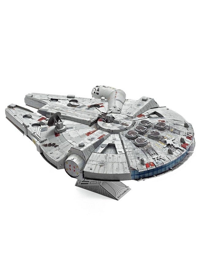 Metal Earth Metal Earth Premium Series Star Wars Millennium Falcon Color 3D Metal Model Kit Fascinations - Image 2