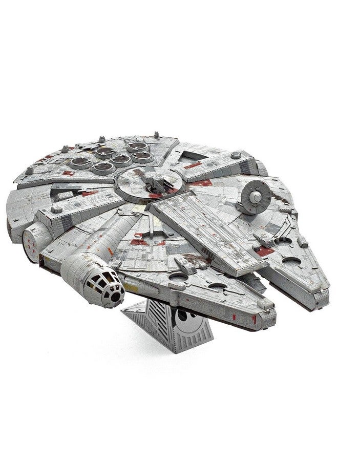 Metal Earth Metal Earth Premium Series Star Wars Millennium Falcon Color 3D Metal Model Kit Fascinations - Image 5