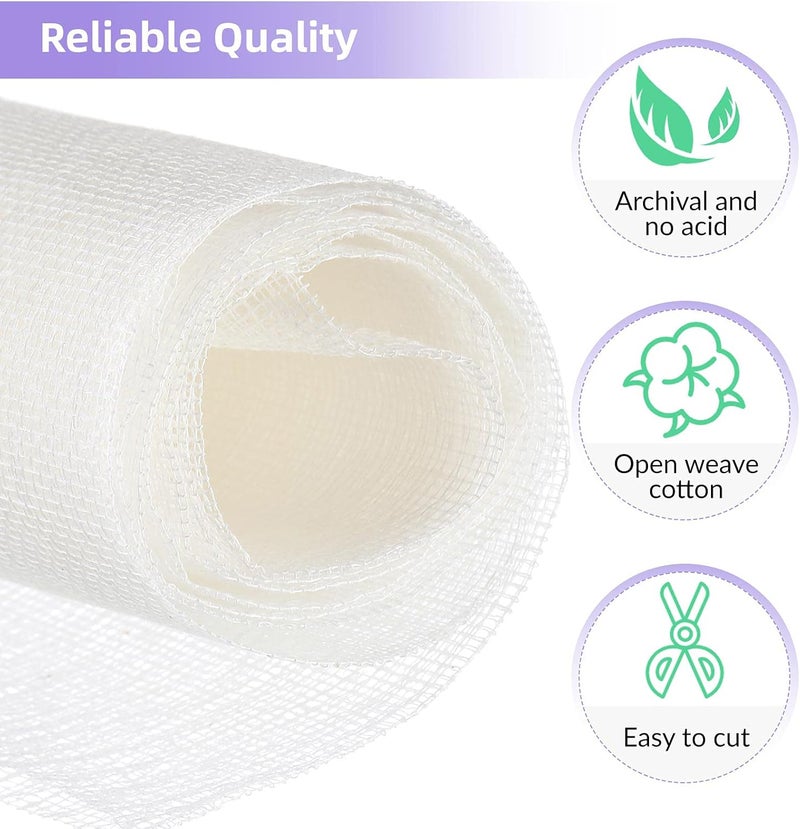 Spakon Book Binding Cloth Kits, Includes 39 Inch Book Binding Cloth 2 Pieces Bone Folder Tools and 1 Glue Brushes Repair Cloth Material for Repairing Binding of Old Books - Image 3