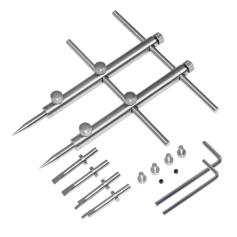 eTone Ultra Fine Photo Accessories Spanner Wrench Tool For SLR DSLR Large Format Camera Lens Repair Opening Retaining Ring Remover, Anti-Magnetic 3 Tips, 6 Screws and 2 Hexagon. - Image 1