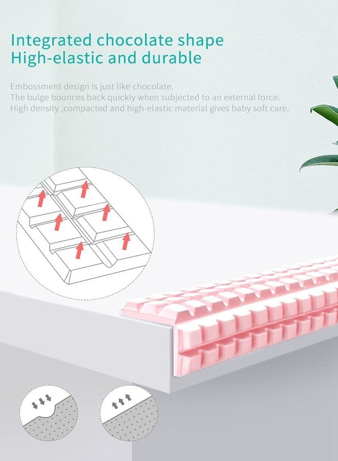 Clovis Extra-Wide Edge Protectors 1M Baby Proofing for Baby with Strong Adhesive Double Sided Tape, Sharp Edge & Corner Safety Guards Furniture Bumper for Table, Furniture, Fireplace (Pink) - Image 5