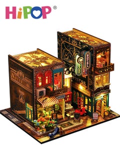 HIPOP DIY Doll House,European Dollhouse Kit Villa Model with Light,Mini DIY Dollhouse Accessories  - Image 1