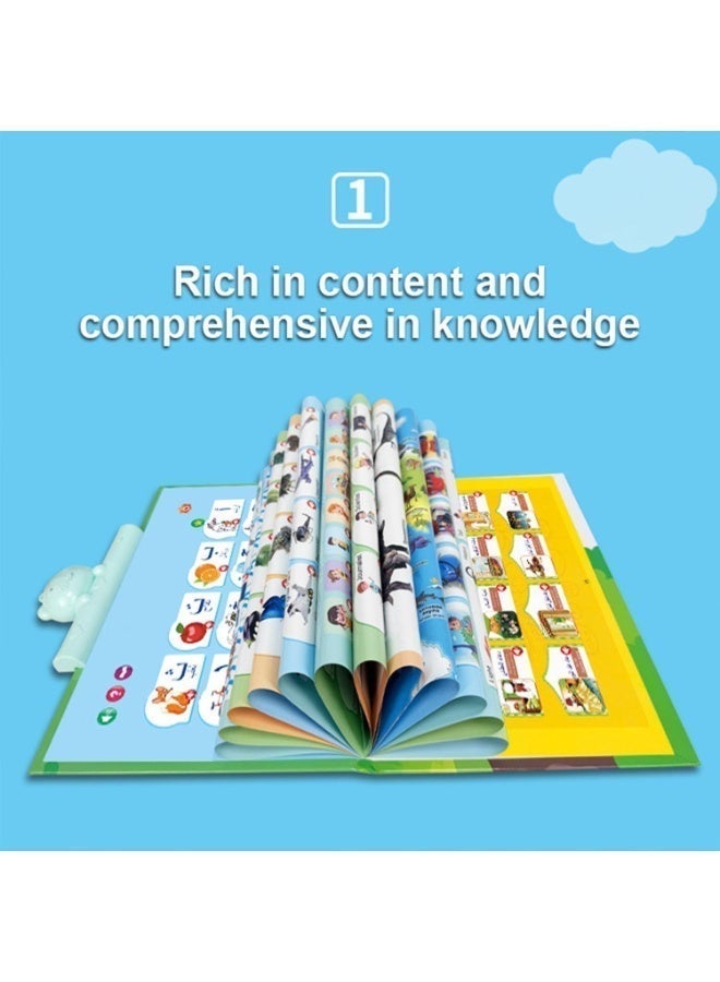 كتاب إلكتروني ثنائي اللغة العربية والإنجليزية، كتاب صوتي محسوس باللمس، كتاب تعليمي إلكتروني، لعبة تعليمية مبكرة، للأطفال من 1  إلى 6 سنوات - Image 4