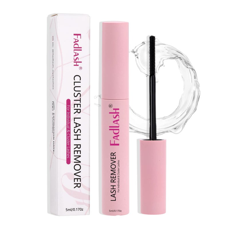 Cluster Lash Glue Remover 5 ML Lash Remover for Cluster Lashes Soothing Oil Lash Glue Remover Mascara Wand Eyelash Extension Remover Self Use at Home