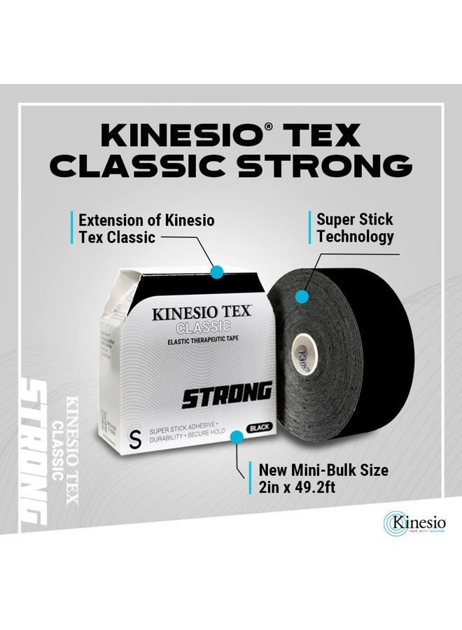 Kinesio شريط - تيكس كلاسيك سترونغ - شريط رياضي مرن علاجي - لاصق فائق للارتداء المطول - 2 بوصة × 49.2 قدم لفافة - Image 3