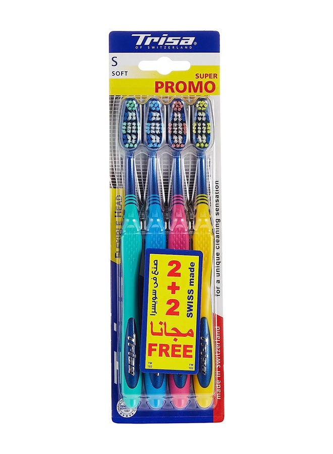 TRISA فرشاة فليكس هيد سوفت 2+2 مجانية - Image 1