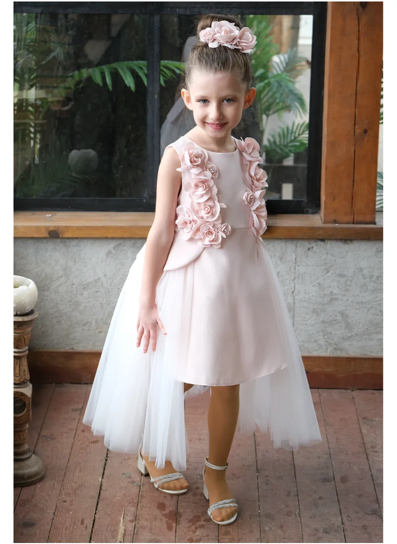 VIA BAMBINO Flower Girls Dress Salmon 3227