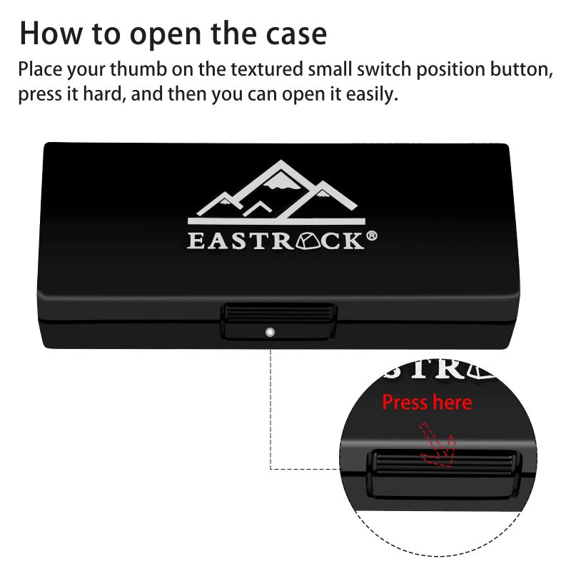 EASTROCK هارمونيكا شرق روك الزرقاء 10 ثقوب مفتاح سي مع حقيبة، هارمونيكا دياتونيك للاعبين المحترفين، المبتدئين، هدايا الطلاب، البالغين، الأصدقاء، هدية (ذهبي) - Image 5
