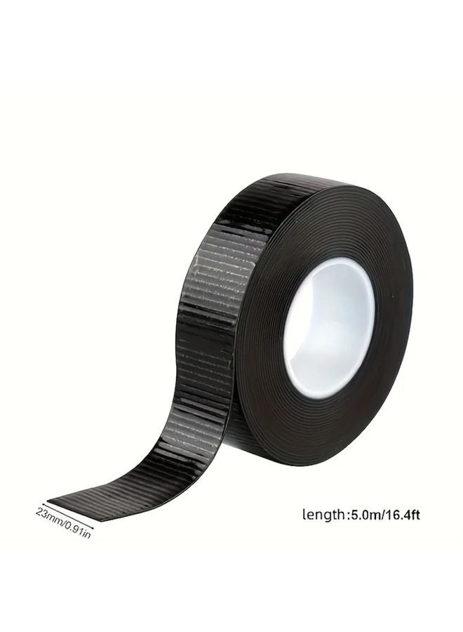 لفتان من شريط العزل اللاصق ذاتي الالتصاق 393.7 بوصة × 23 مم أسود للإصلاح والربط - Image 3