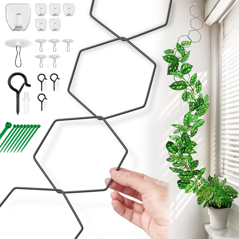 Filda Chain Trellis for Climbing Plants - Indoor & Outdoor House Plant Accessories for Monstera, Pothos, Ivy, and More | Garden Wall Trellis and Plant Vine Support - Houseplant Accessories and Plant Gifts - Image 1