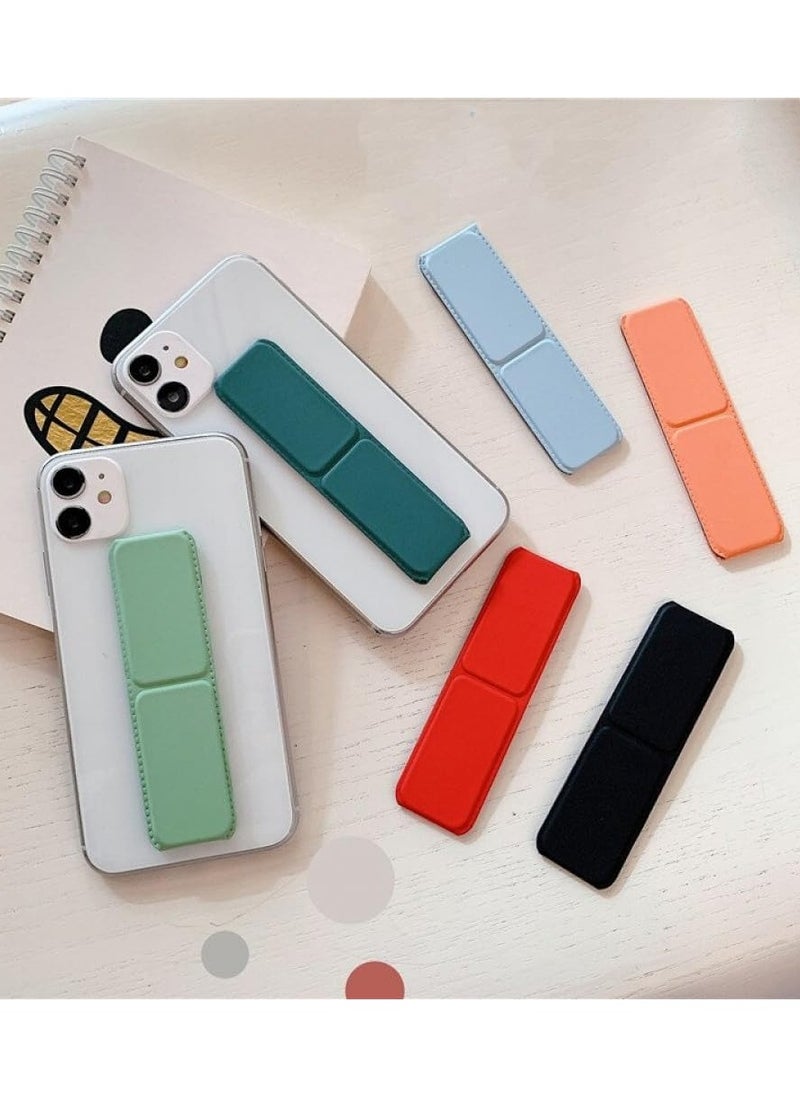 Generic - Strong and stable foldable mobile phone grip and stand, finger holder, suitable for all phones - multicolor - Image 1