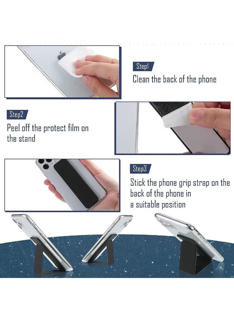 Generic - Strong and stable foldable mobile phone grip and stand, finger holder, suitable for all phones - multicolor - Image 1