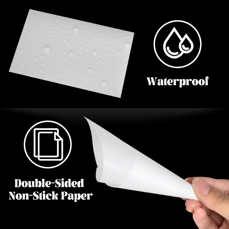 fuceury 200PCS Diamond Painting Release Paper 10 x 15 cm Double-Sided Non-Stick Cover Paper for 5D Diamond Painting - Image 2