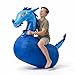 Waddle Hip Hoppers Large Bouncy Hopper Inflatable Hopping Animal Bouncer Supports Up to 250 Pounds Ages 5 and Up Blue Dragon - Image 3