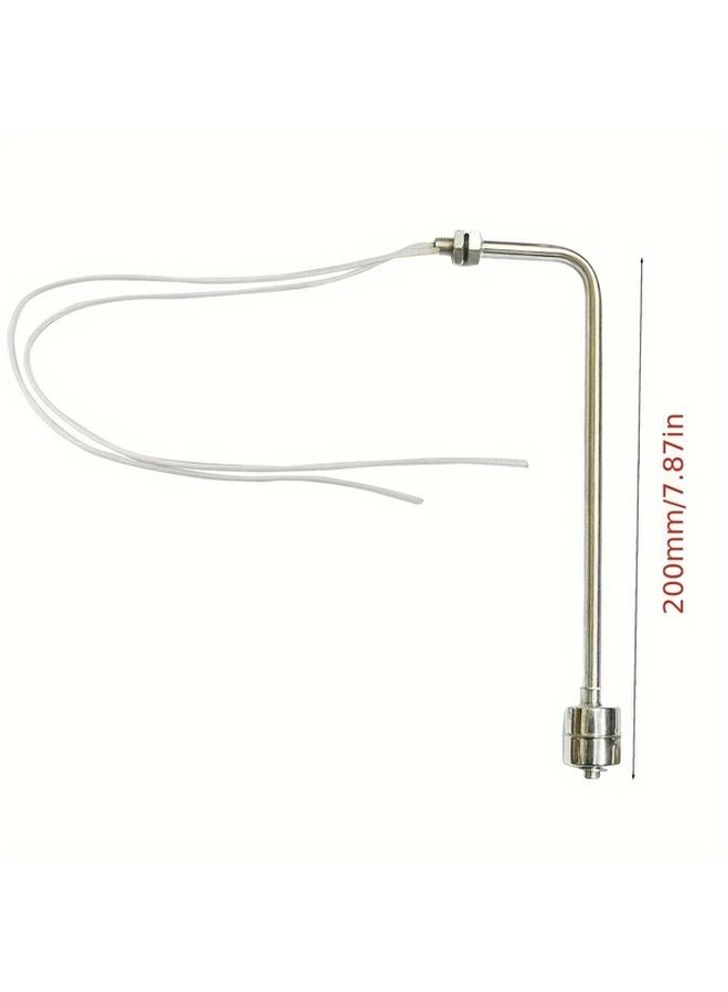 Stainless Steel Ball Float Valve 200mm Side Mount 3 Way Shut Off Corrosion Resistant Flow Control - Image 1