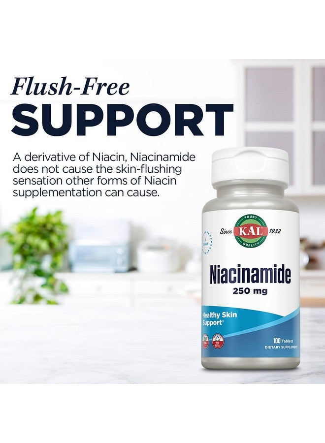 KAL Niacinamide 250mg Tablets, Vitamin B3 Supplement for Skin Health, Energy Metabolism, Nerve, Circulation and Digestion Support, Enhanced Absorption ActivTabs, Vegan, 100 Servings, 100 Tablets - Image 5