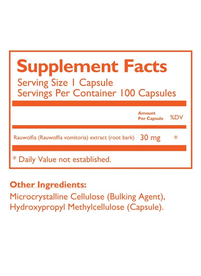 Beljanski ® - Rovol V® Dietary Supplement - Rauwolfia Vomitoria Extract - 100 Capsules  - Image 2