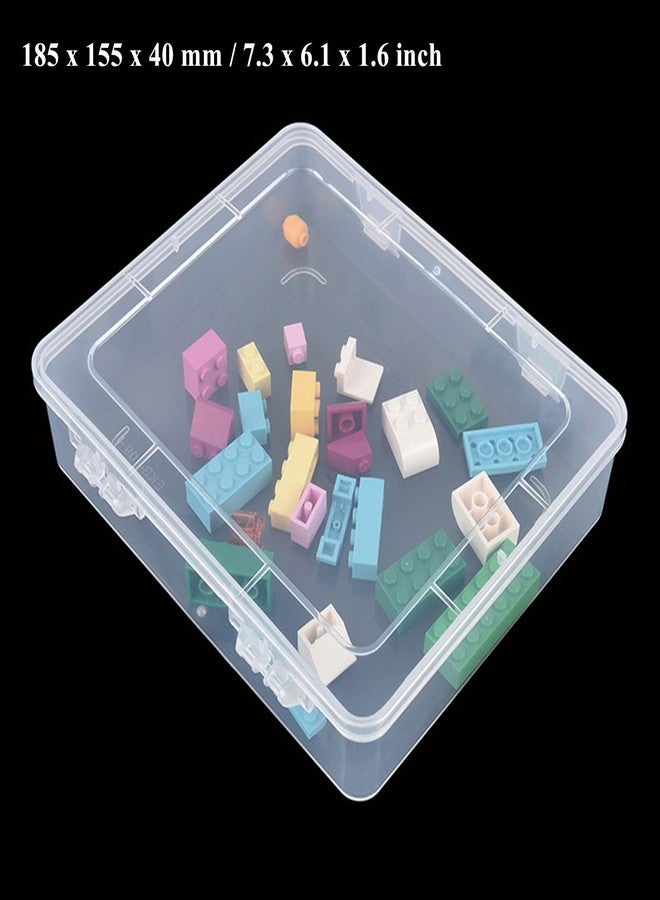 Thintinick 28 Pack Rectangular Clear Plastic Storage Containers Box with Hinged Lid for Beads and Other Small Craft Items (Mixed Sizes 1) - Image 5