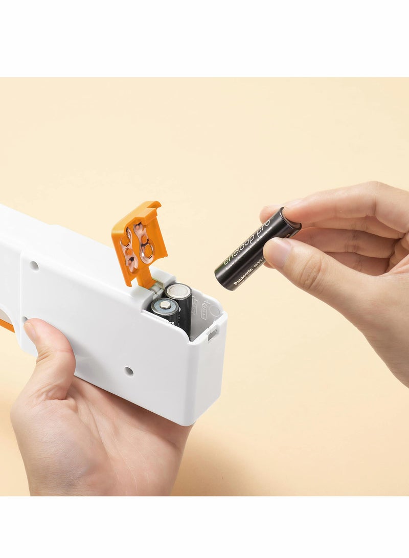 Excefore Handheld Sewing Machine Mini Portable Electric Sewing Machine for Beginners Adult Easy to Use and Fast Stitch Suitable for Clothes Fabrics DIY Home Travel Orange - Image 2