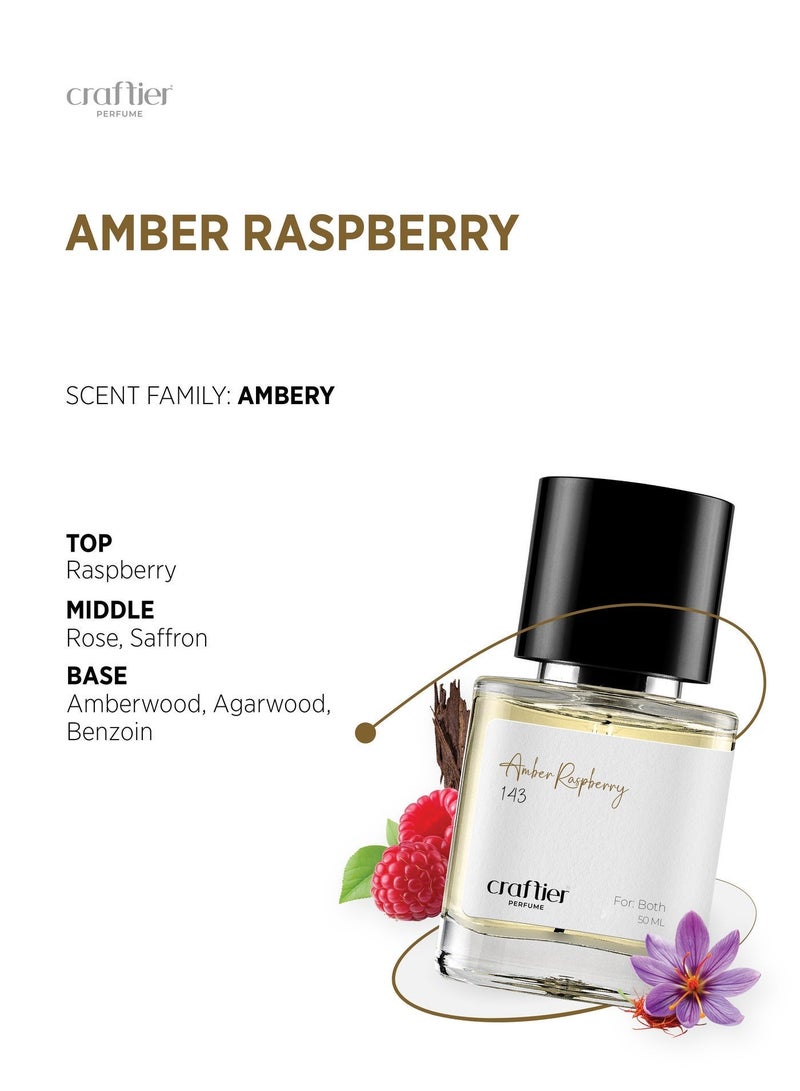 Craftier Perfume AMBER RASPBERRY - Inspired of-OMBRE NOMADE, Eau De Parfum for Men & Women - 50ml, Long Lasting Ambery Fragrance Upto 24 Hrs, Travel Size Unisex Perfume - Image 3