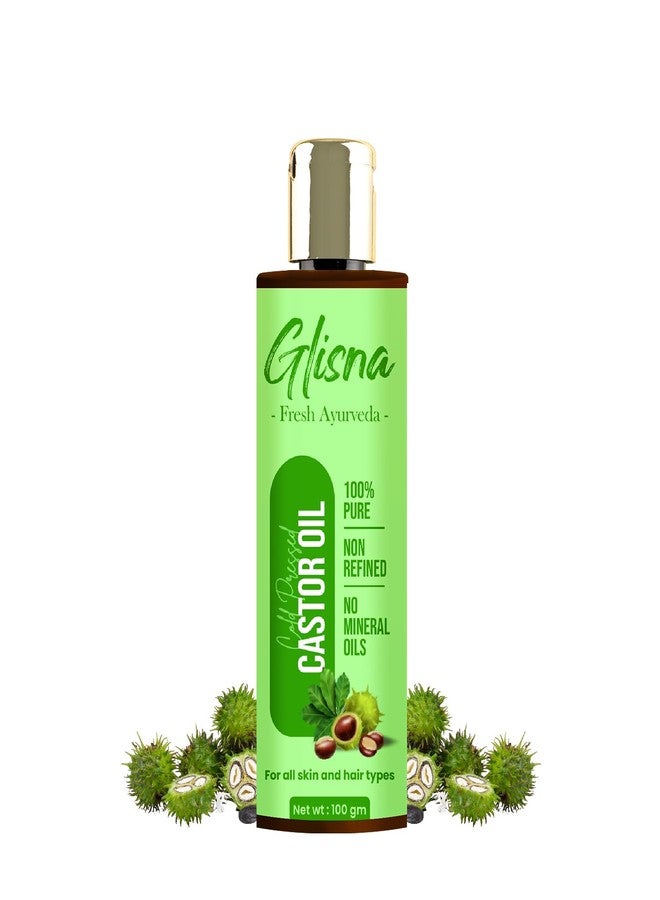 Glisna Pure Castor Oil for High Protein, Repair Damaged, Hair Growth | Use it as Massage Oil, Carrier Oil | For all Hair & Scalp Type (100ml) - Image 1