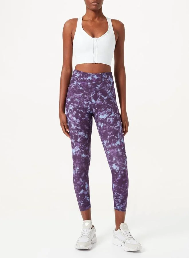 Triumph Triumph Triaction Cardio High Waist Ankle Length Tummy Control Workout Leggings Purple