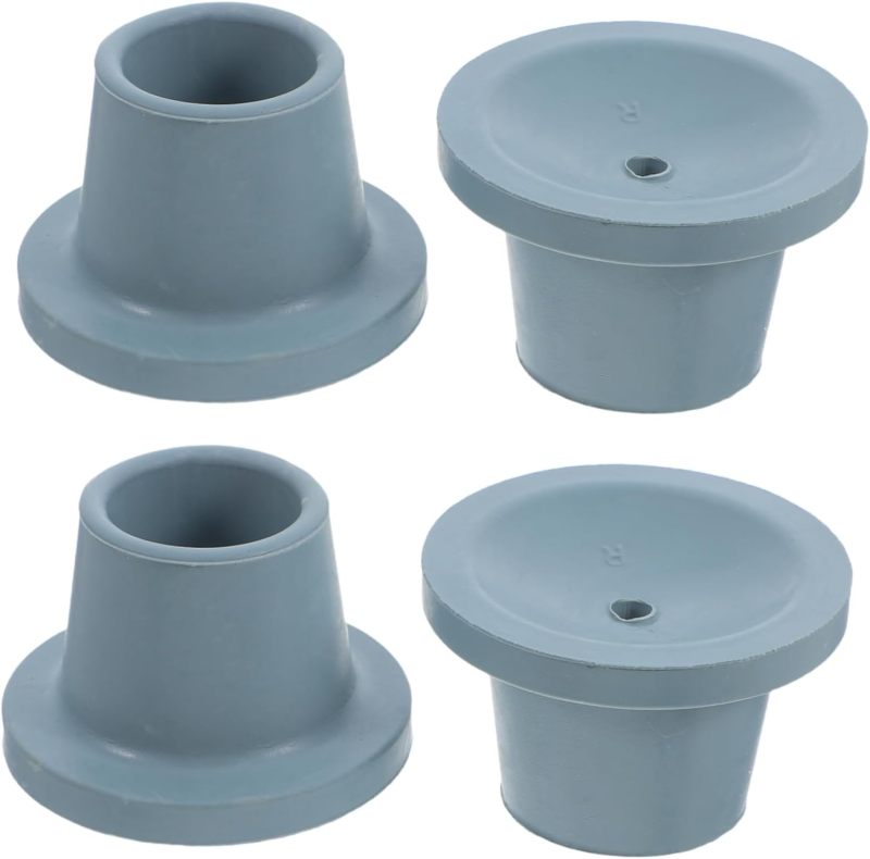 Bathtub Chair Feet 28.6mm Non-slip Rubber Bathtub Feet - Grey Replacement Feet for Bathroom Safety Accessories - Image 1