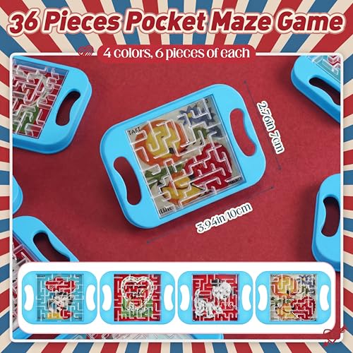 JellyArch 24 Pcs Valentines Day Maze Puzzle Cube Bulk Maze Game with Card Educational Cube Handheld Brain Teaser Puzzles Valentine Party Favor for Kid Goodies Bag Exchange Gift - Image 5