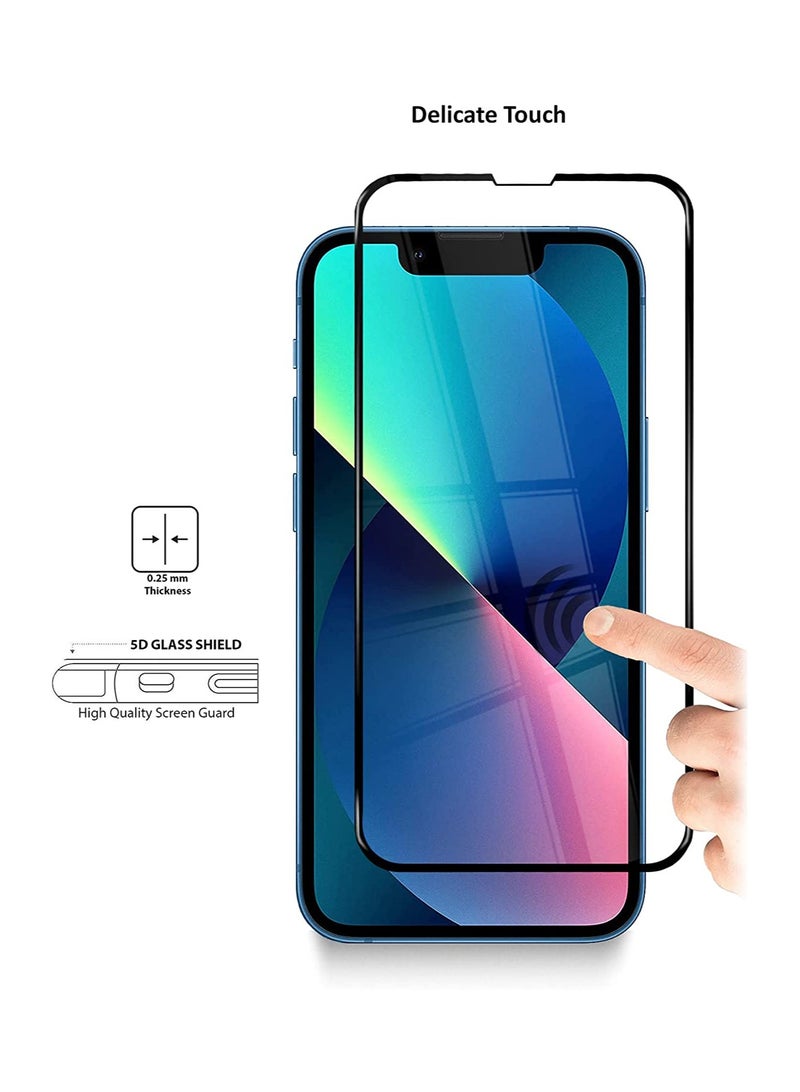 دبليو تيك واقي شاشة زجاجي مقاوم للكسر 5D لهاتف ابل ايفون 13 برو من دبليو تيك - - Image 3