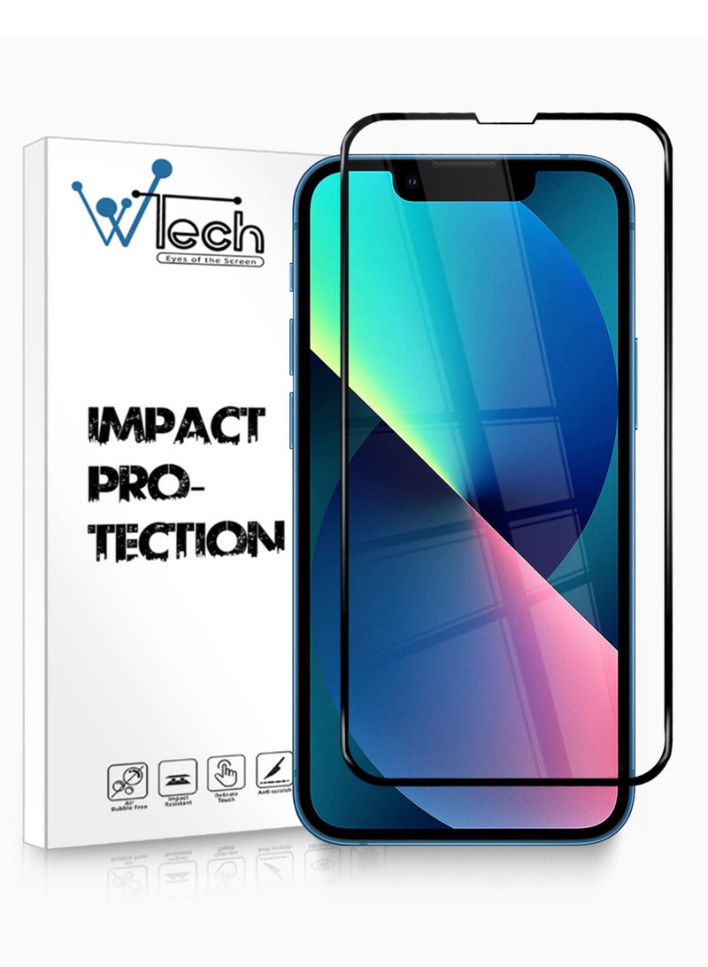 دبليو تيك واقي شاشة زجاجي مقاوم للكسر 5D لهاتف ابل ايفون 13 برو من دبليو تيك - - Image 1