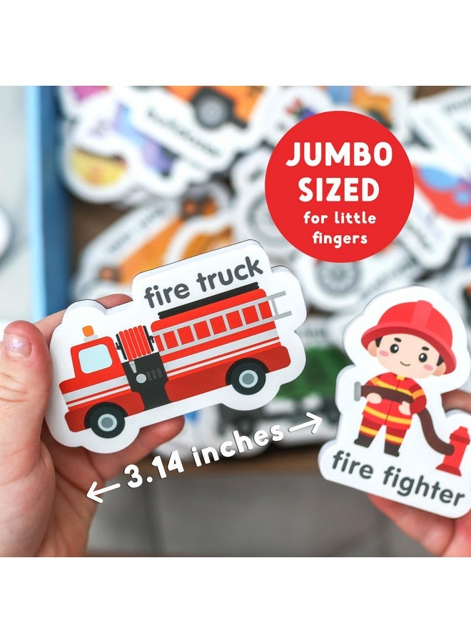 كيوريس كولومبوس مغناطيسات ثلاجة "مركبات كولومبوس الفضولية" للأطفال الصغار من عمر سنة إلى ثلاث سنوات. مغناطيسات ثلاجة إسفنجية كبيرة للأطفال الرضع ومن عمر ثلاث إلى خمس سنوات. مغناطيسات لتعليم الحروف الأبجدية. ألعاب تعليمية للأطفال من سن الرضّع إلى مرحلة ما قبل المدرسة. - Image 2