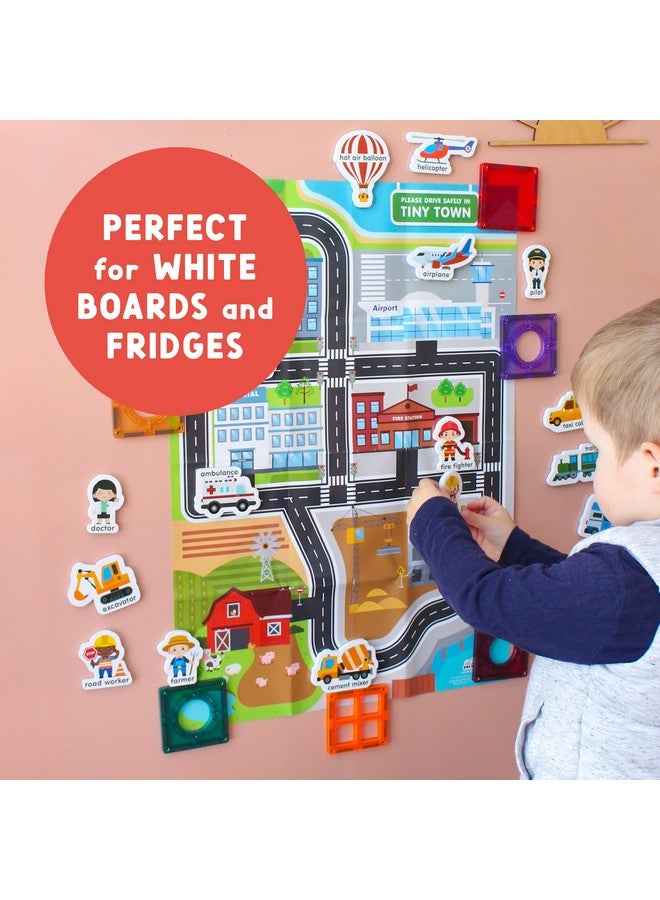 كيوريس كولومبوس مغناطيسات ثلاجة "مركبات كولومبوس الفضولية" للأطفال الصغار من عمر سنة إلى ثلاث سنوات. مغناطيسات ثلاجة إسفنجية كبيرة للأطفال الرضع ومن عمر ثلاث إلى خمس سنوات. مغناطيسات لتعليم الحروف الأبجدية. ألعاب تعليمية للأطفال من سن الرضّع إلى مرحلة ما قبل المدرسة. - Image 4