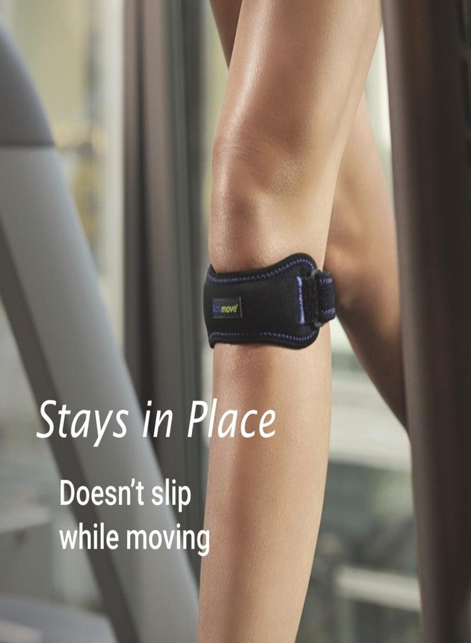 Actimove Sports Edition Patella Strap Adjustable with COOLMAX AIR Technology - Pain Management for Jumper's Knee, Patellofemoral Pain Syndrome - Left/Right Wear - Black, Universal Size - Image 3
