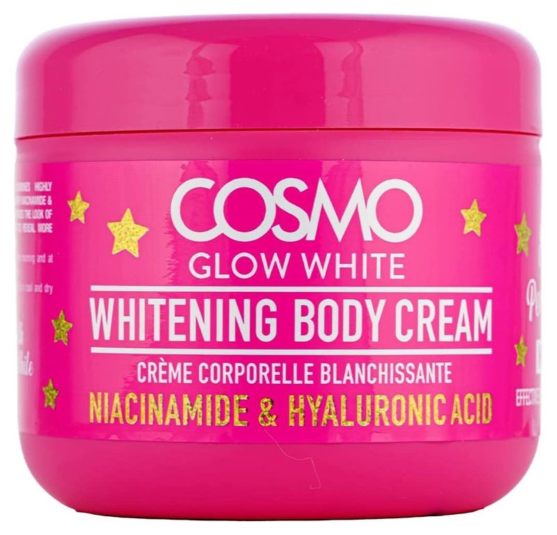 Cosmo Glow White Whitening Body Cream 300g | For Younger-looking Skin | Whitening Skin Care | For Unisex | Pink - Image 1